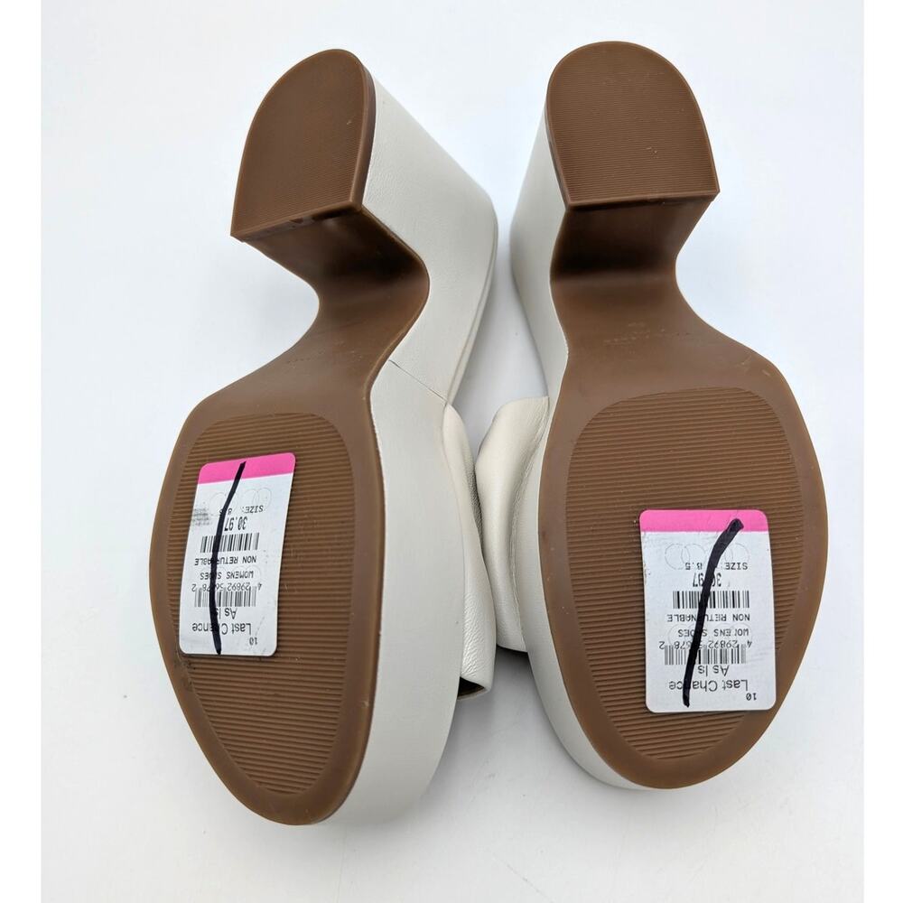 Marc Fisher LTD Forina Slide Heel Sandal Women's Chic Cream Size US8.5M EU39 - Picture 8 of 9